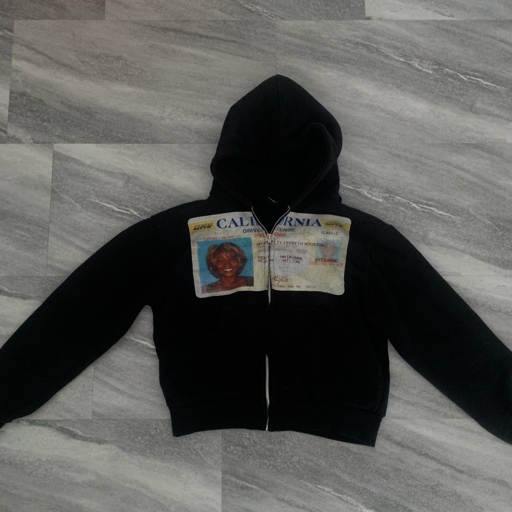 Whitney Houston 'Gouje' Black Hoodie